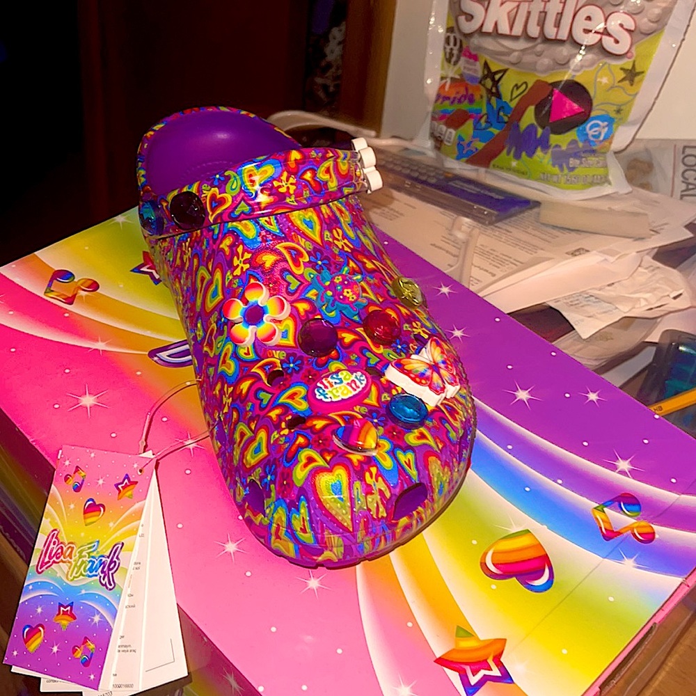 New Lisa Frank x Crocs   Limited Edition NWT-Box Size 11